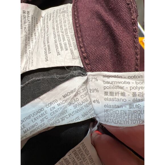 Zara Basic Z1975 Denim Purple Skinny Jeans  Size 6 - Picture 6 of 8